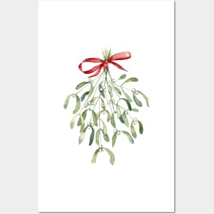 Mistletoe Christmas art. Posters and Art